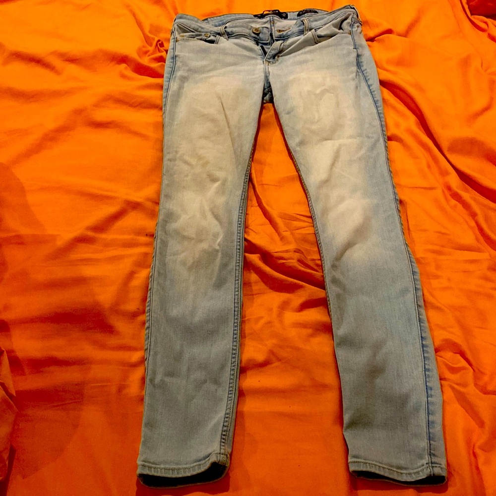 Hollister light blue skinny jeans